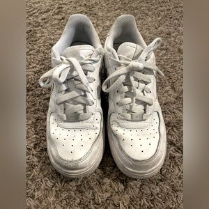 Worn White Nike Air Force 1